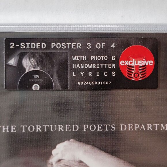 CD Taylor Swift - The Tortured Poets Department w 2-Sided Poster (3 of 4) SEALED - Picture 2 of 3